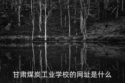 甘肅煤炭工業(yè)學(xué)校的網(wǎng)址是什么