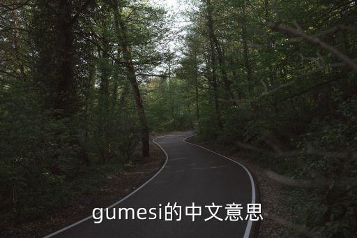 gumesi的中文意思