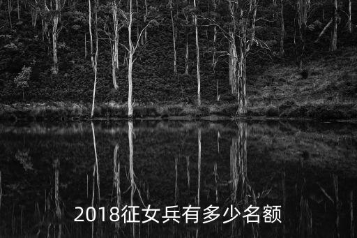 2018征女兵有多少名額