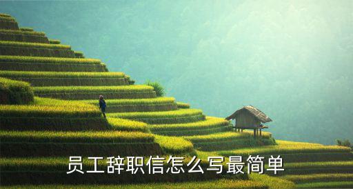 員工辭職信怎么寫最簡單