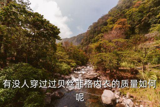 貝絲菲格，有誰能告訴我貝絲菲格這個(gè)品牌的內(nèi)衣怎么樣