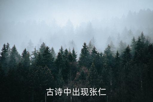 古詩中出現(xiàn)張仁