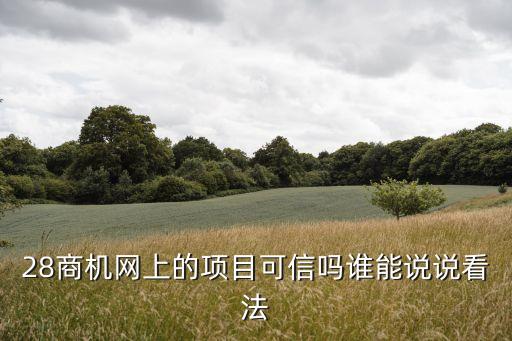二八商機(jī)，28商機(jī)網(wǎng)上的項(xiàng)目可信嗎誰(shuí)能說(shuō)說(shuō)看法