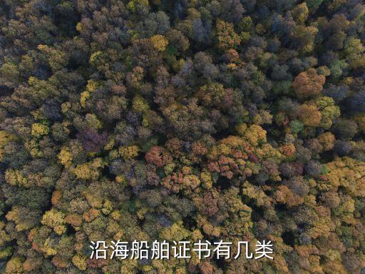 船證，沿海船舶證書有幾類