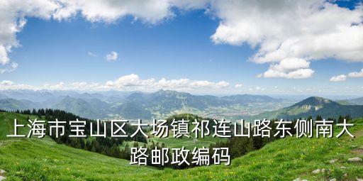 大場鎮(zhèn)郵編，上海市寶山區(qū)大場鎮(zhèn)的郵編