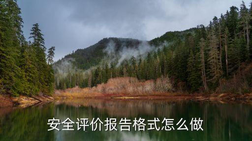 安全評價(jià)報(bào)告格式怎么做