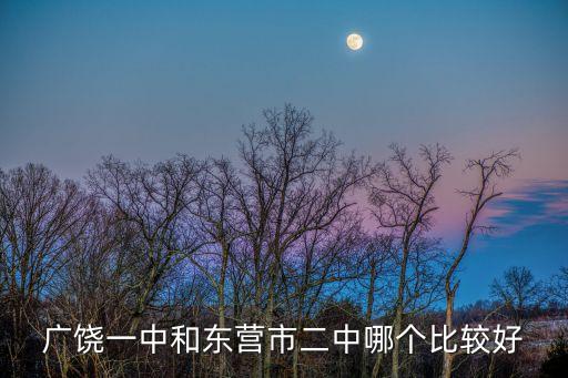 廣饒一中，廣饒一中一分部什么意思
