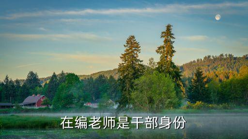 教師是干部身份嗎，在編老師是干部身份