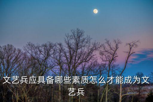 文藝兵，文藝兵應(yīng)具備哪些素質(zhì)怎么才能成為文藝兵