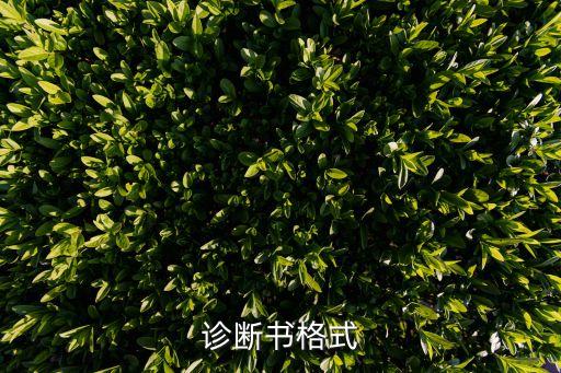 診斷書，醫(yī)院診斷書怎么開