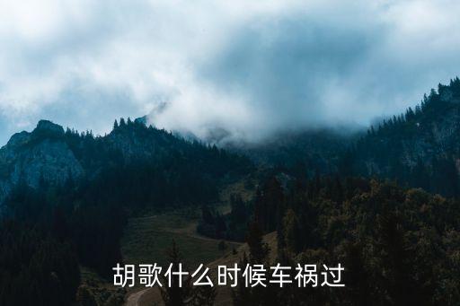 胡歌出車禍，胡歌什么時候車禍過