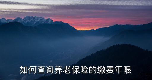 怎么查養(yǎng)老保險交了多少年，怎樣知道自己養(yǎng)老保險交了多久