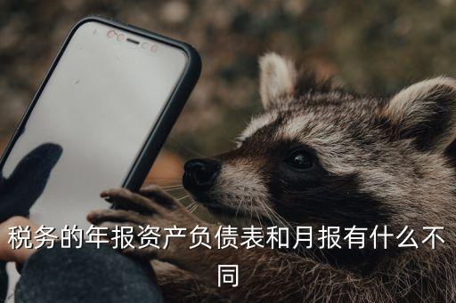 稅務(wù)的年報(bào)資產(chǎn)負(fù)債表和月報(bào)有什么不同