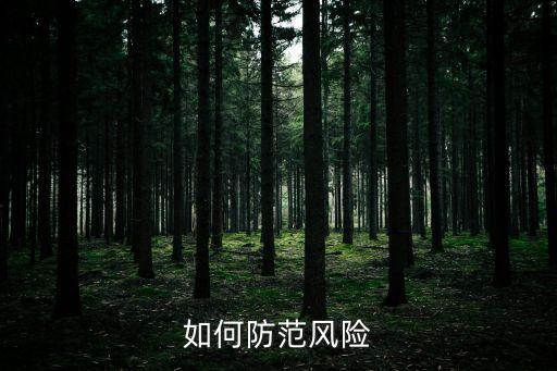 風(fēng)險應(yīng)對，如何防范風(fēng)險