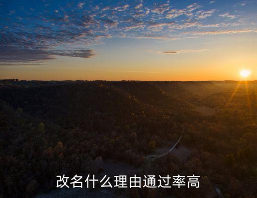 改名字的理由，姓名變更的理由