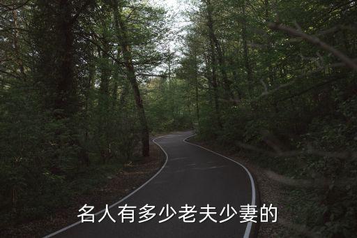 隗靜，名人有多少老夫少妻的