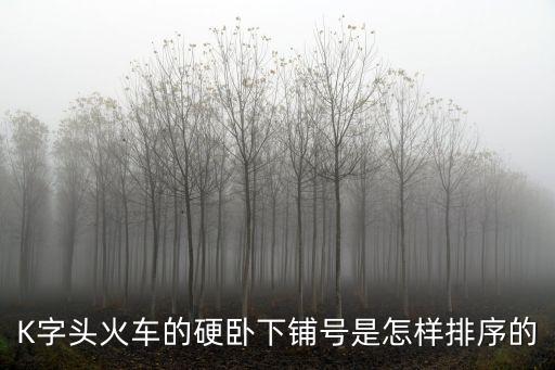 K字頭火車的硬臥下鋪號(hào)是怎樣排序的