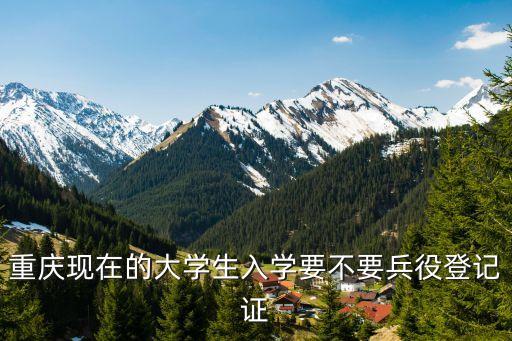 重慶現(xiàn)在的大學(xué)生入學(xué)要不要兵役登記證