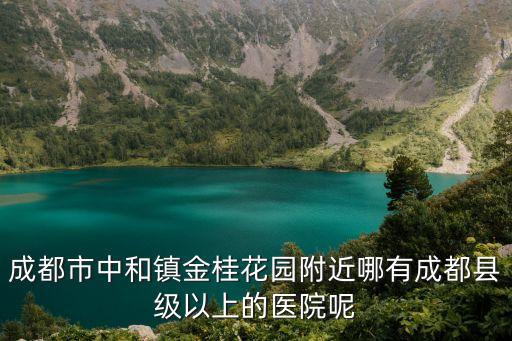 成都市中和鎮(zhèn)金桂花園附近哪有成都縣級以上的醫(yī)院呢