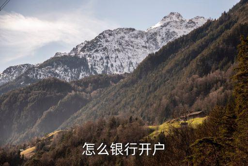 怎么銀行開(kāi)戶(hù)