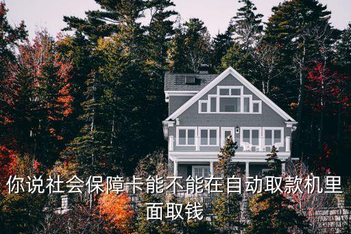 你說社會保障卡能不能在自動取款機里面取錢