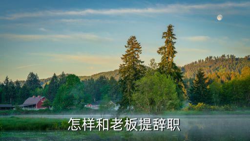 怎么跟老板說辭職，如何委婉的跟領(lǐng)導(dǎo)說要辭職