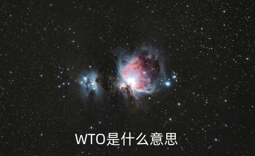 WTO是什么意思