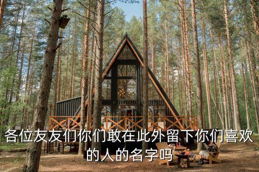 各位友友們你們敢在此外留下你們喜歡的人的名字嗎