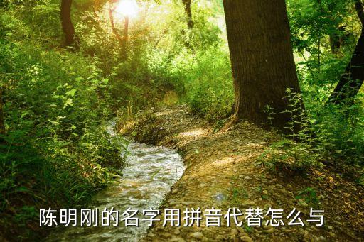 陳明剛的名字用拼音代替怎么與