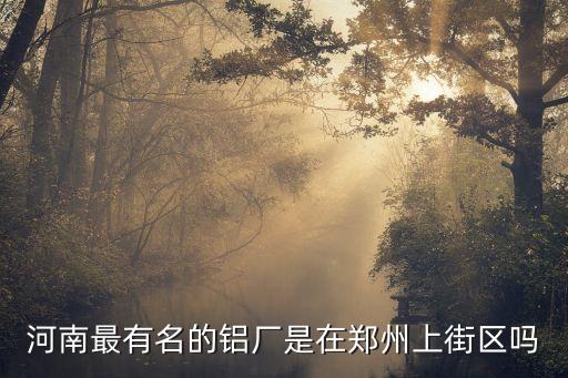 河南最有名的鋁廠是在鄭州上街區(qū)嗎