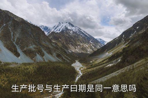 產(chǎn)品批號是生產(chǎn)日期嗎，產(chǎn)品批號是生產(chǎn)日期嗎