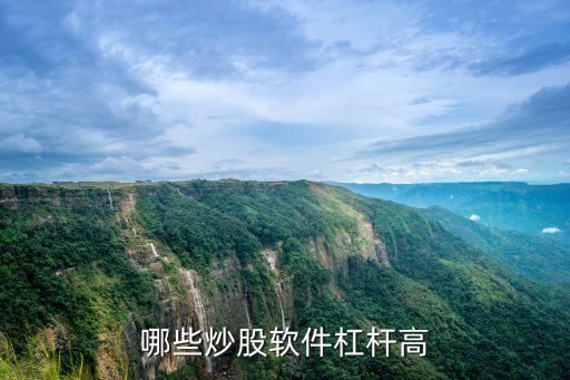 哪些炒股軟件杠桿高