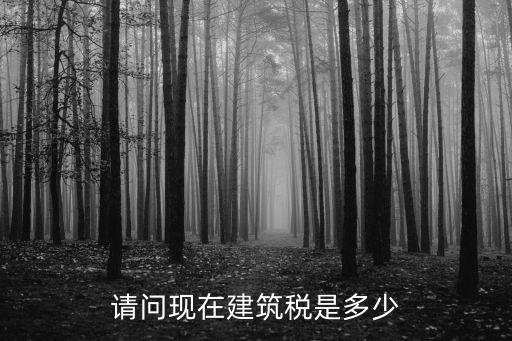 請(qǐng)問現(xiàn)在建筑稅是多少