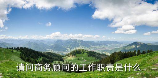 請問商務顧問的工作職責是什么