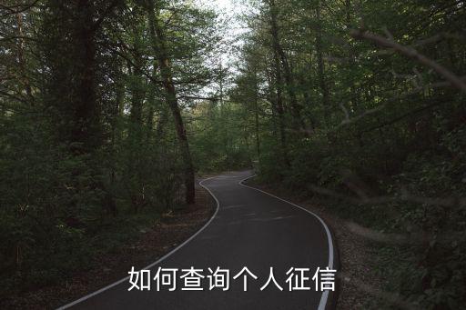 個人征信報告查詢，個人征信如何查詢