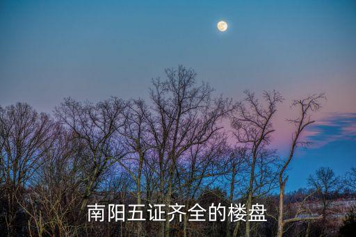 南陽(yáng)五證齊全的樓盤(pán)
