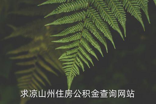涼山州住房公積金管理中心，個(gè)人住房公積金如何查詢(xún)