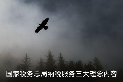 國家稅務總局納稅服務三大理念內容