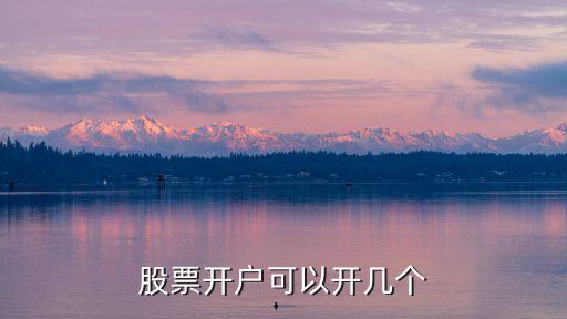 股票開戶可以開幾個