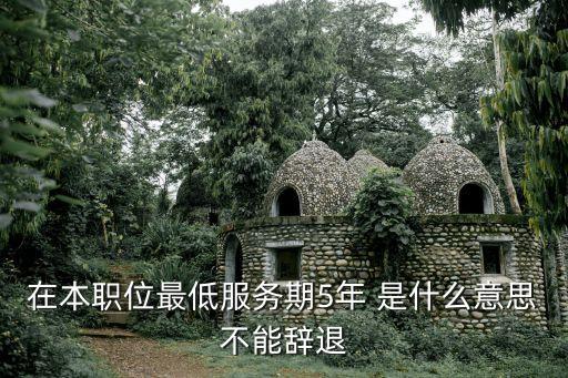 在本職位最低服務(wù)期5年 是什么意思不能辭退