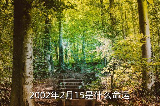 2月15號，2002年2月15是什么命運(yùn)