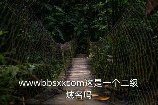 wwwbbsxxcom這是一個二級域名嗎