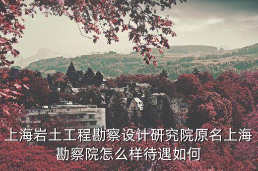 上勘院，上海巖土工程勘察設計研究院原名上?？辈煸涸趺礃哟鋈绾?/></a></span><span id=