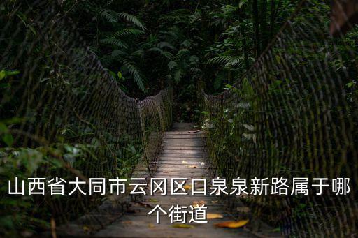 山西省大同市云岡區(qū)口泉泉新路屬于哪個(gè)街道