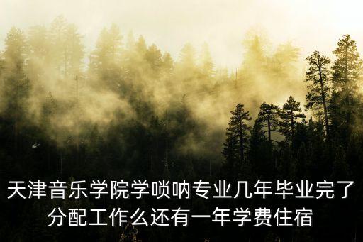 天津音樂(lè)學(xué)院學(xué)嗩吶專(zhuān)業(yè)幾年畢業(yè)完了分配工作么還有一年學(xué)費(fèi)住宿