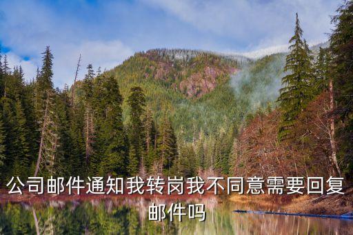 公司郵件通知我轉(zhuǎn)崗我不同意需要回復(fù)郵件嗎