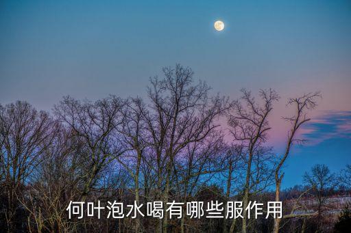 何葉，何葉泡水喝有哪些服作用