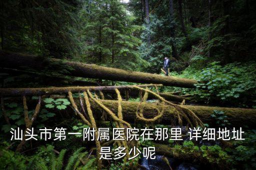 汕頭市第一附屬醫(yī)院在那里 詳細地址是多少呢