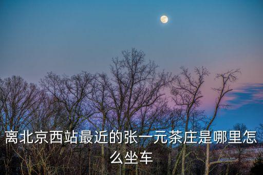 離北京西站最近的張一元茶莊是哪里怎么坐車