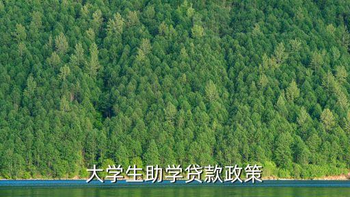 大學(xué)生助學(xué)貸款，大學(xué)生助學(xué)貸款政策